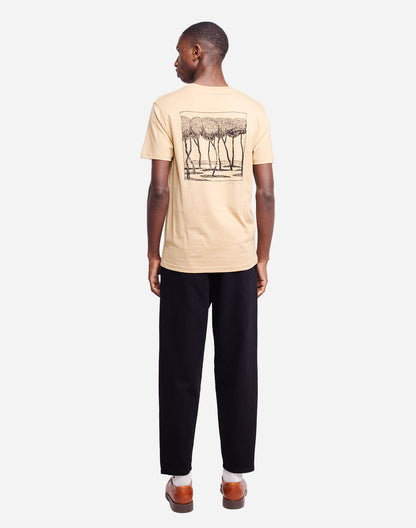 T-shirt Voyageurs immobiles sable