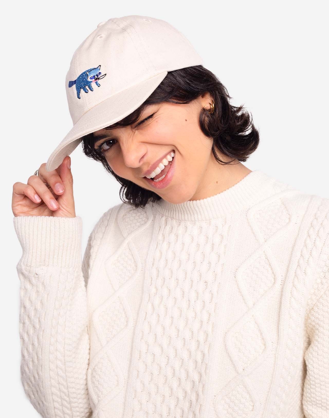 Casquette Racoon écru
