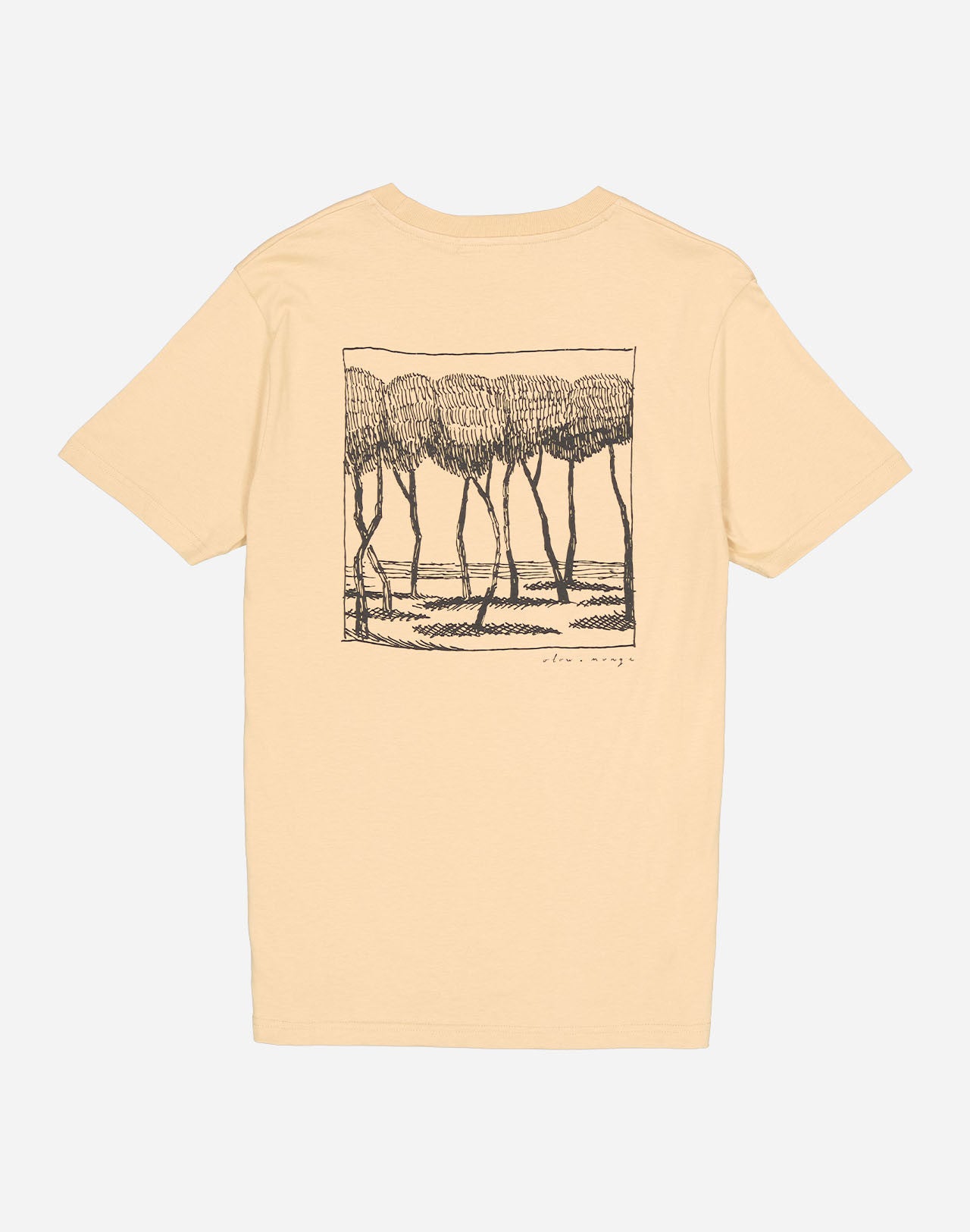 T-shirt Voyageurs immobiles sable