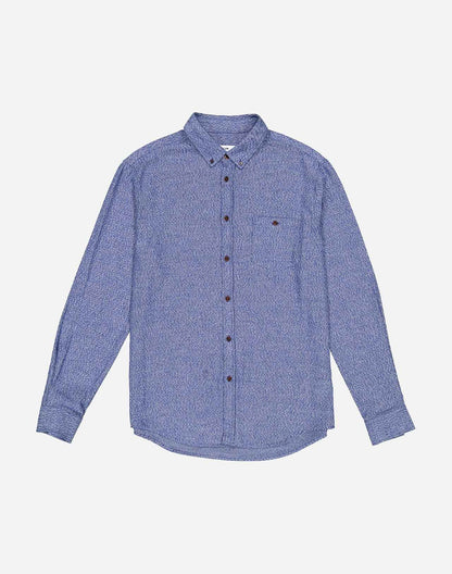 Chemise Classico Musca bleu chiné