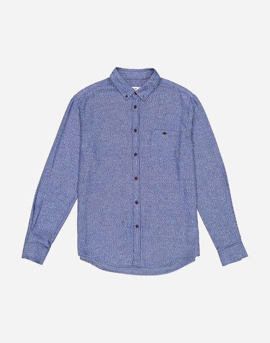 Chemise Classico Musca bleu chiné