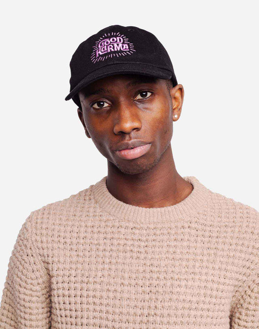 Casquette Good Karma denim noir