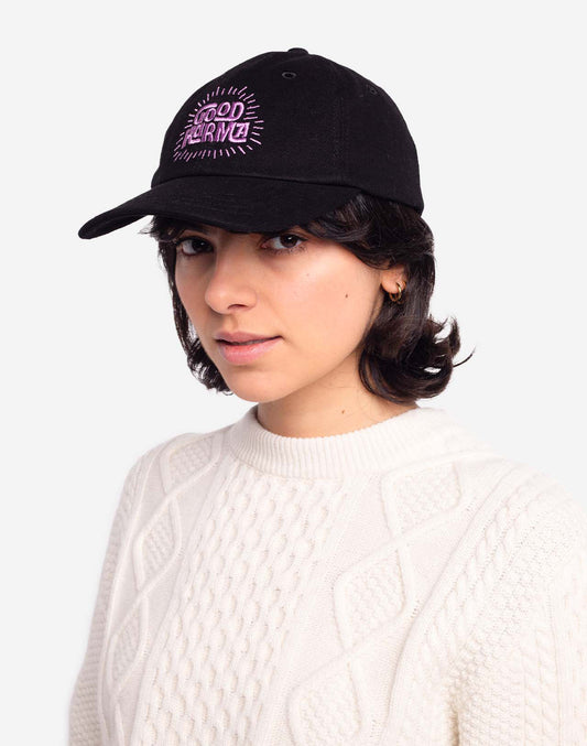 Casquette Good Karma denim noir