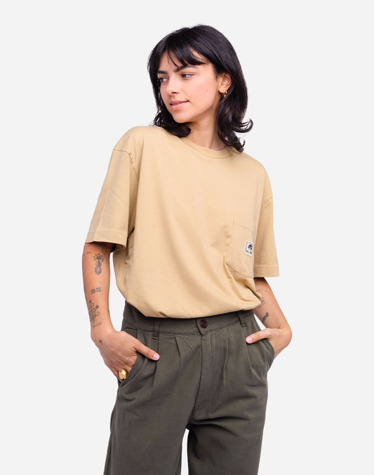 T-shirt Canopée sable ample