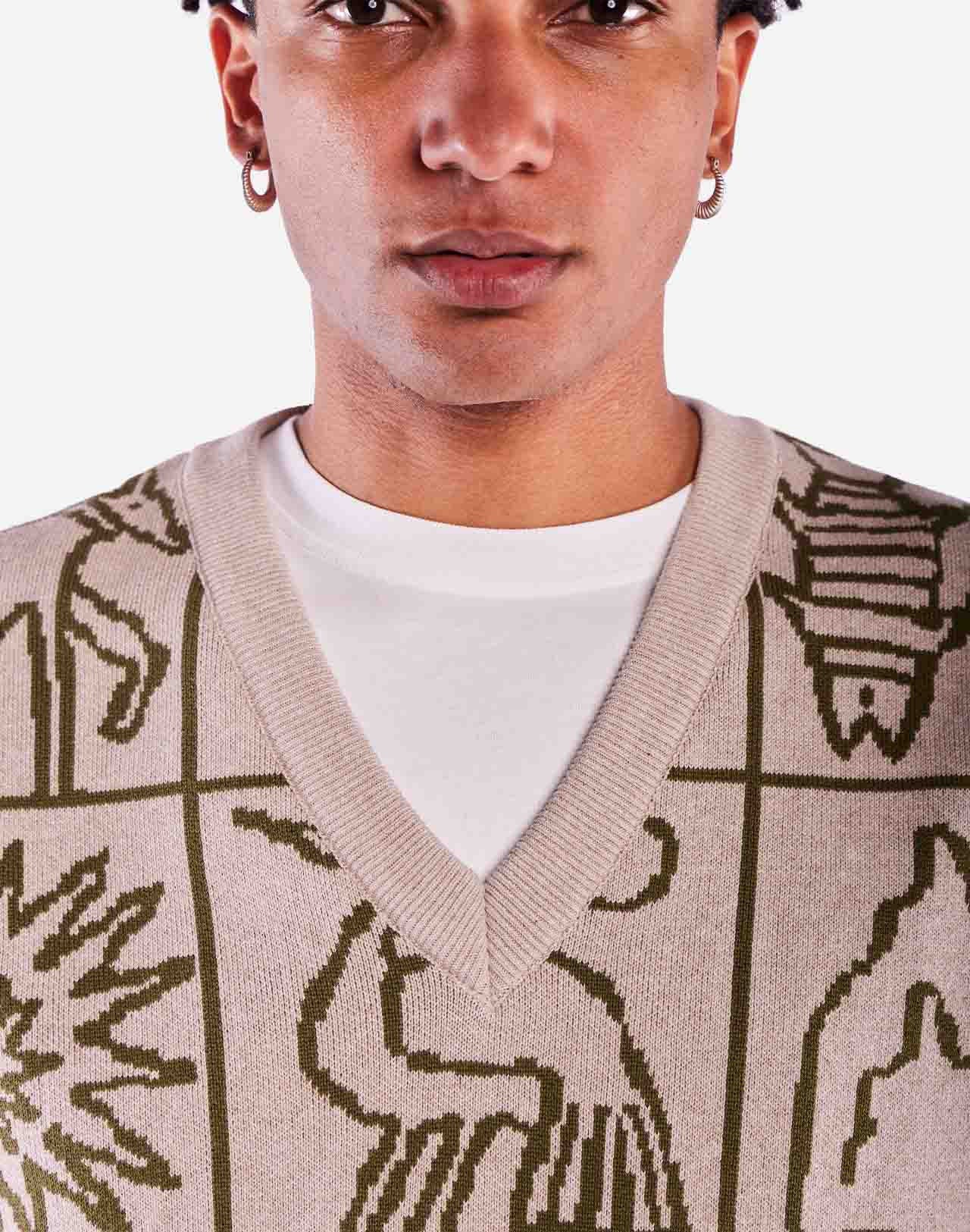 Pull sans manches Gernow beige