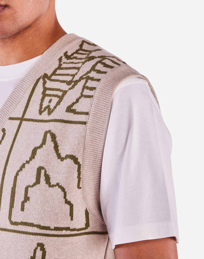Pull sans manches Gernow beige