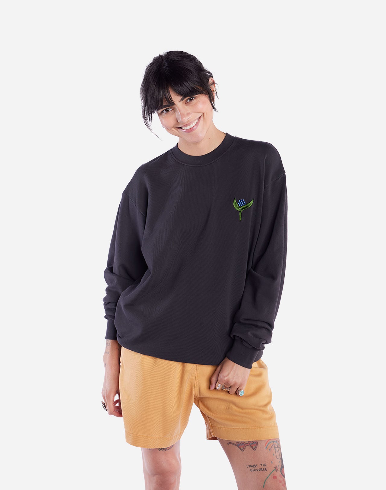 Sweat Flora noir carbone