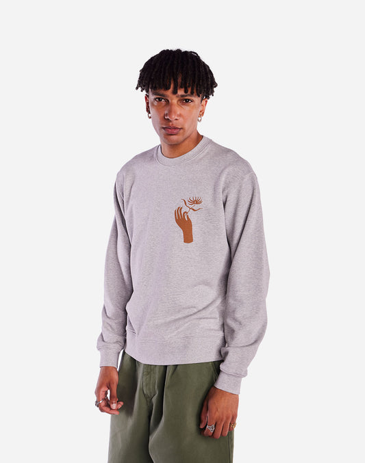 Sweat Labyrinth Dahlia gris chiné