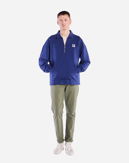Sweat zippé Manso bleu outremer