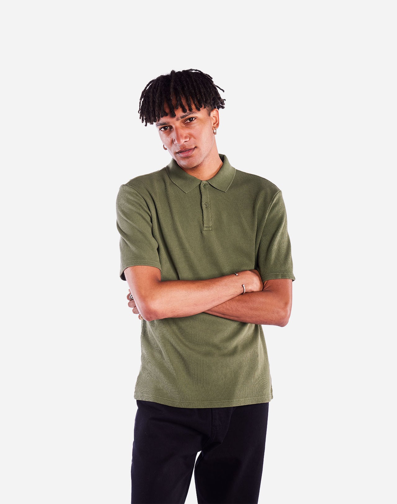Polo Fez vert olive