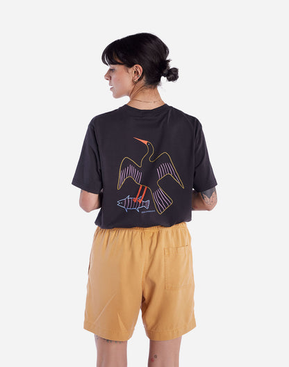 T-shirt Bude noir carbone