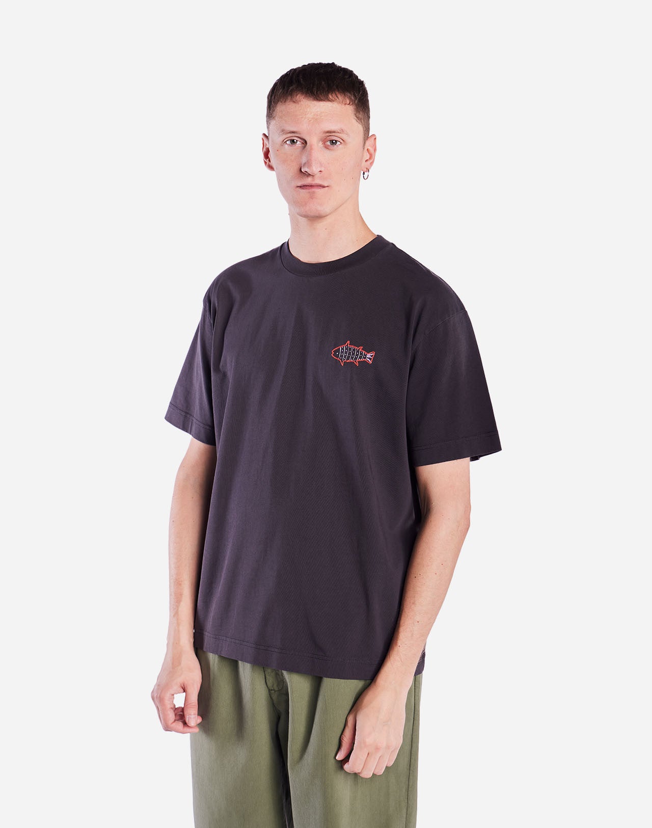 T-shirt ample Grimsby noir carbone