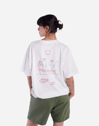 T-shirt ample Grimsby écru