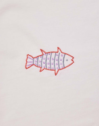 T-shirt ample Grimsby écru