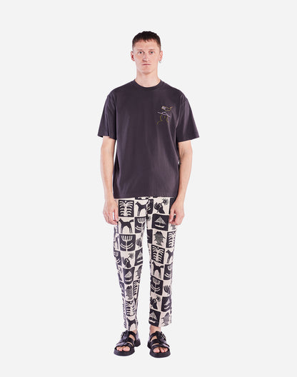 T-shirt ample Hat Roost noir carbone