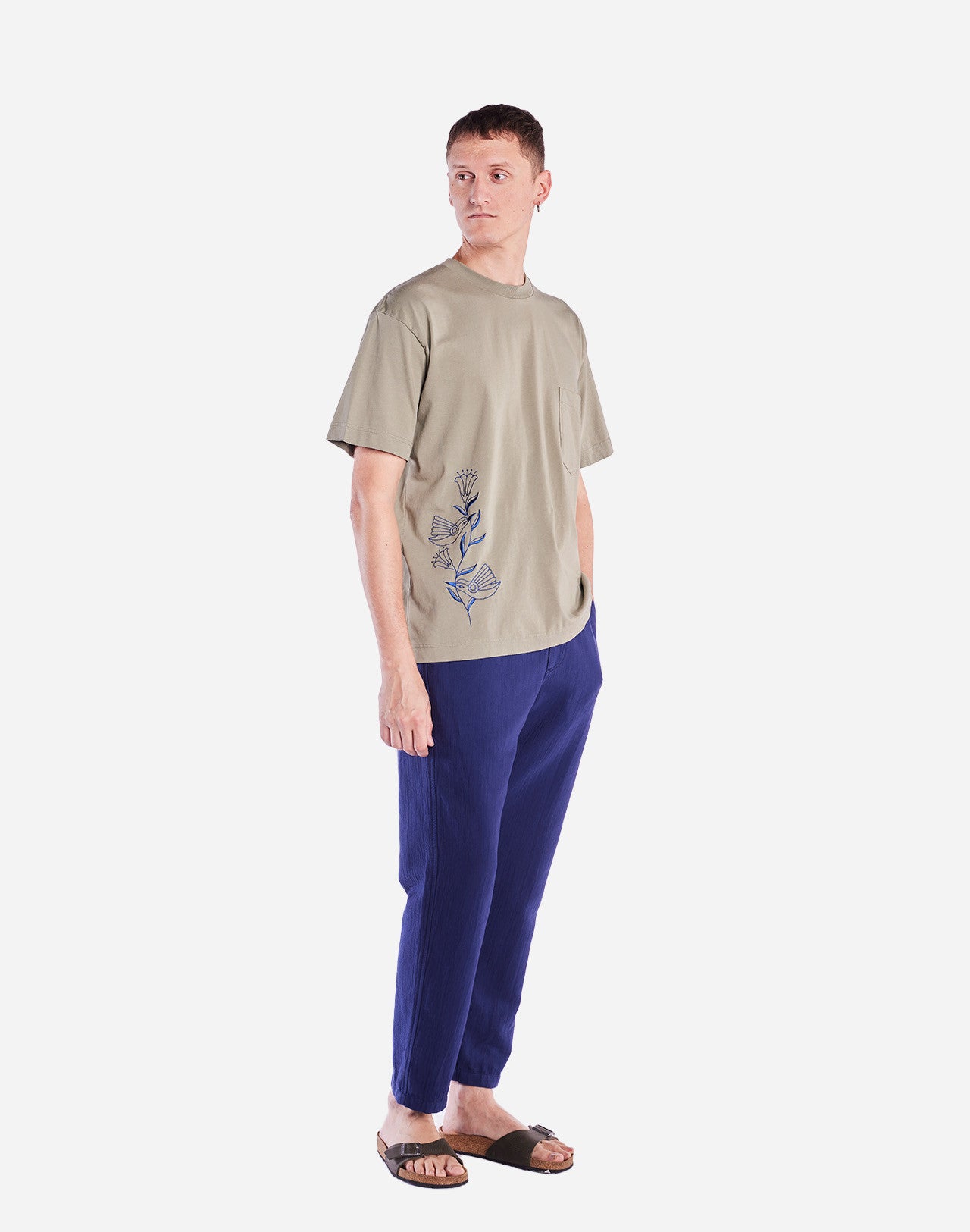 T-shirt ample Hummingbirds argile