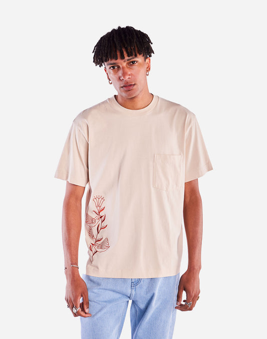 T-shirt ample Hummingbirds crème