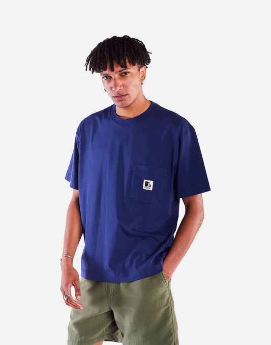 T-shirt ample Japo bleu outremer