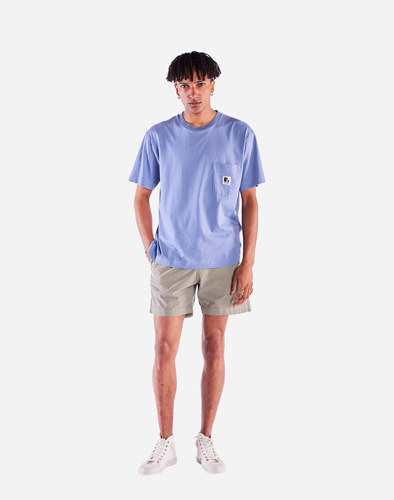 T-shirt ample Japo bleu azur