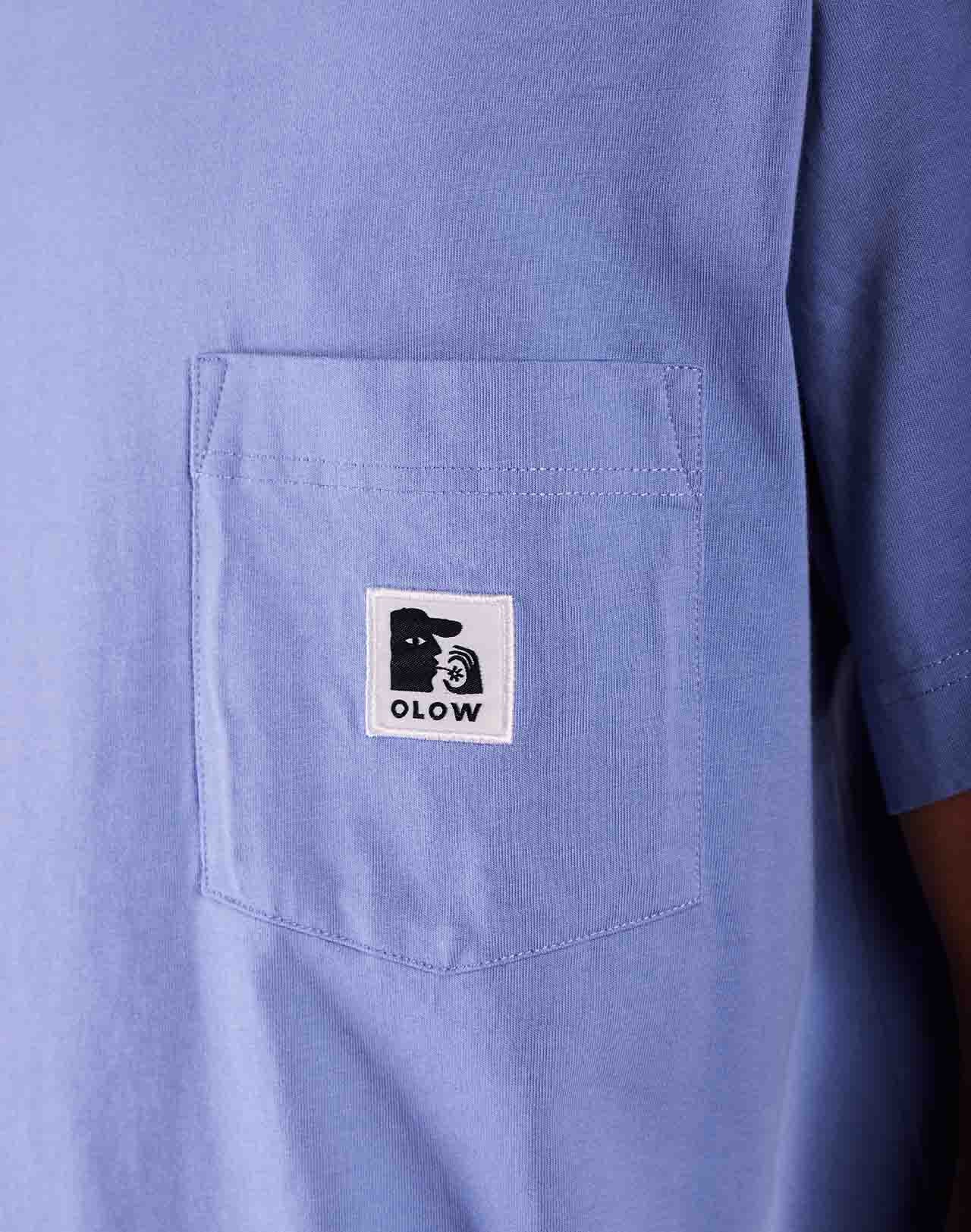 T-shirt ample Japo bleu azur
