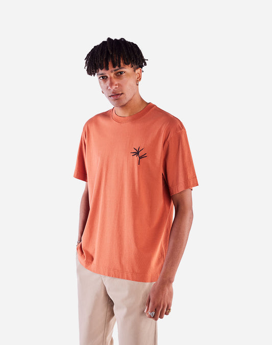 T-shirt ample Night Trip mandarine