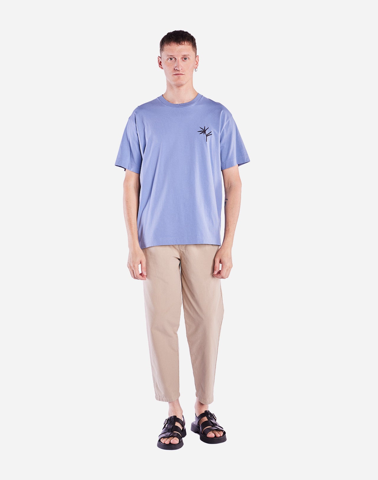 T-shirt ample Night Trip bleu azur