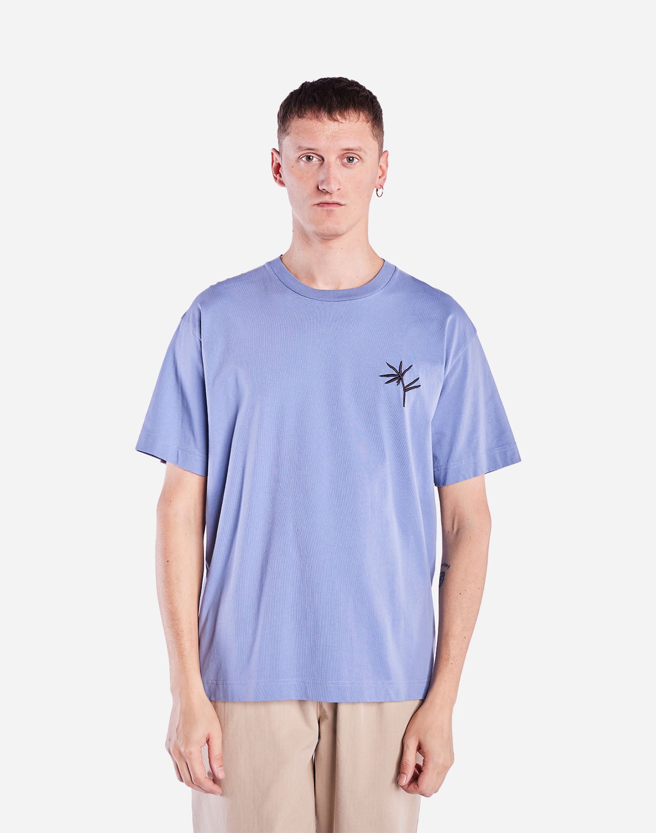 T-shirt ample Night Trip bleu azur