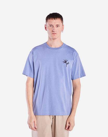 T-shirt ample Night Trip bleu azur