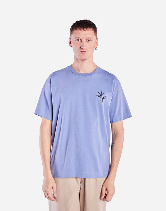 T-shirt ample Night Trip bleu azur