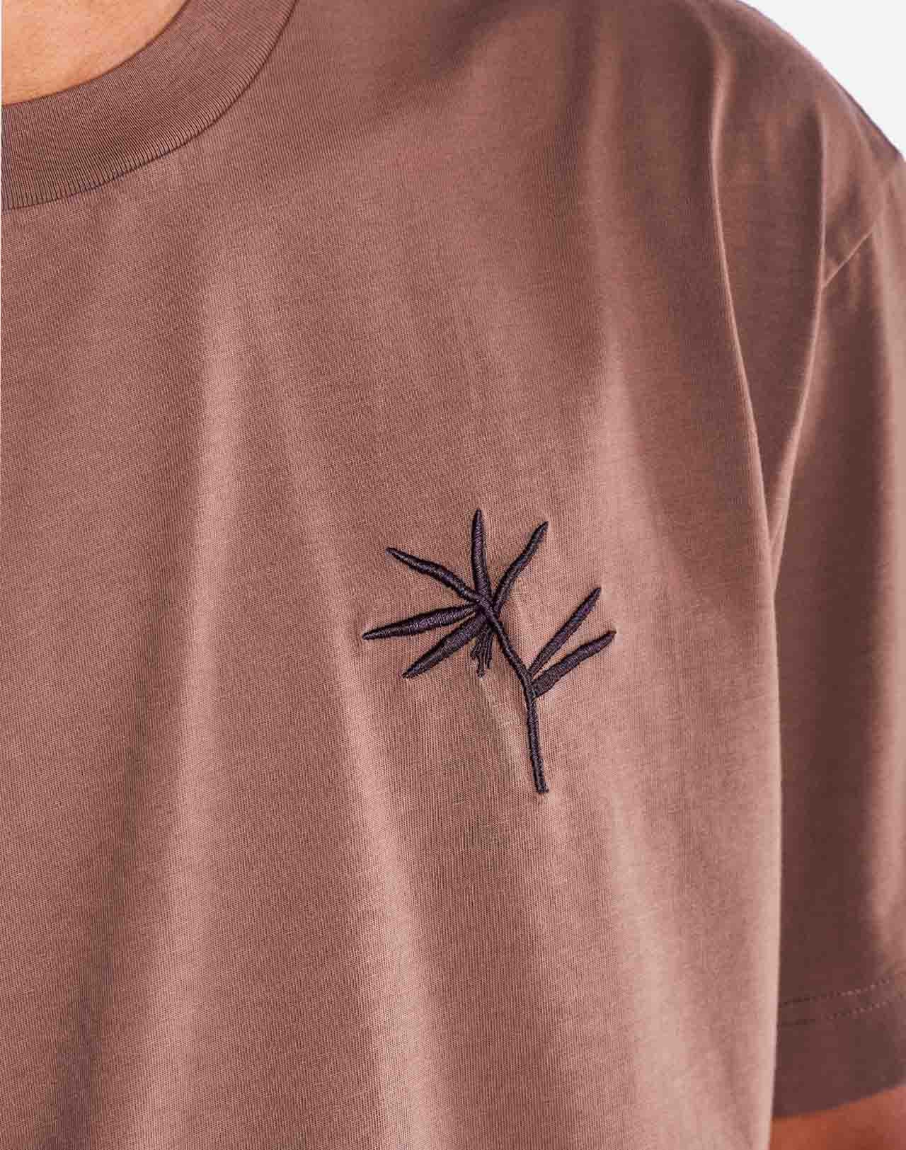 T-shirt ample Night Trip moka