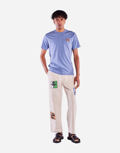 T-shirt Pejibaye bleu azur