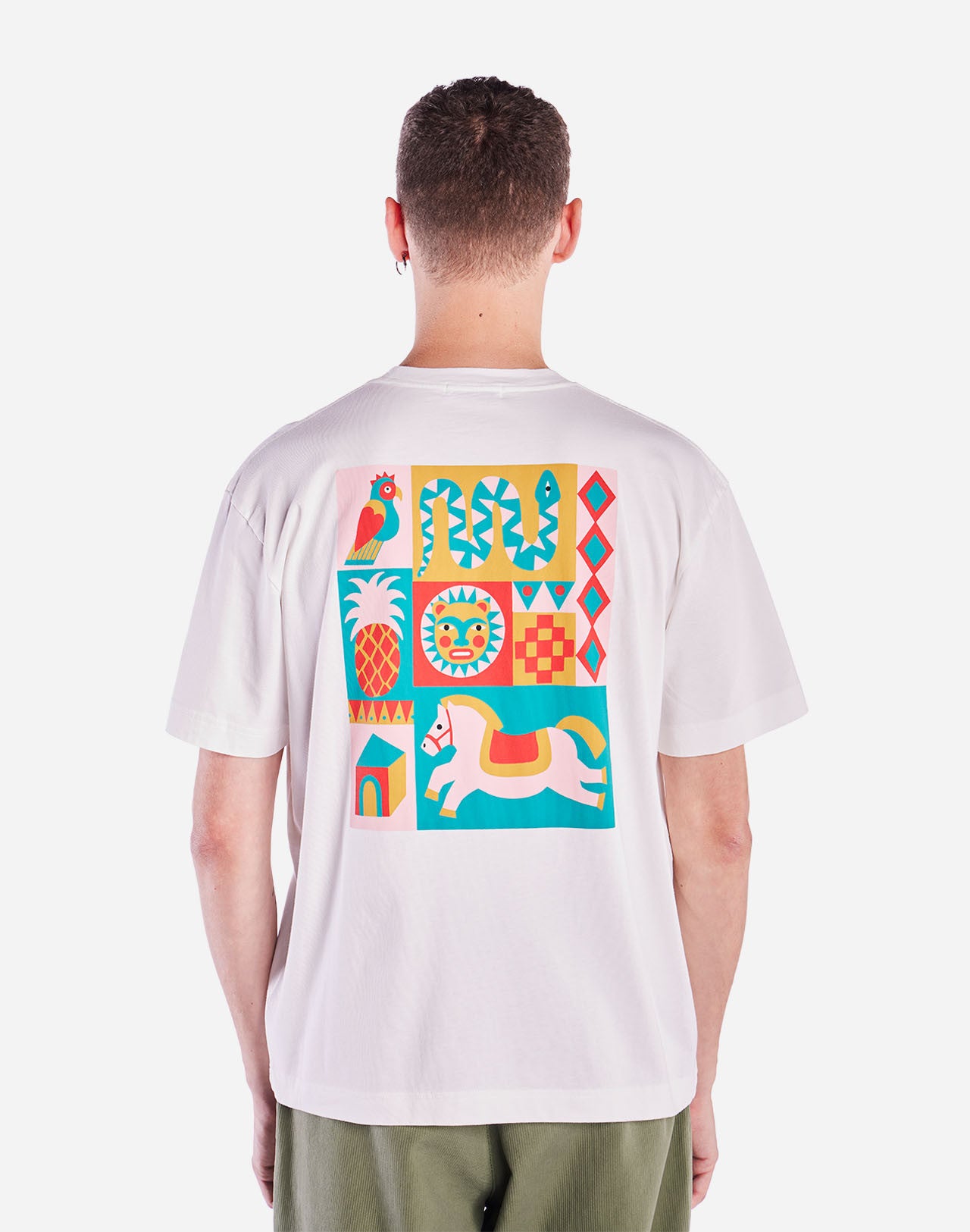 T-shirt ample Quetzal écru