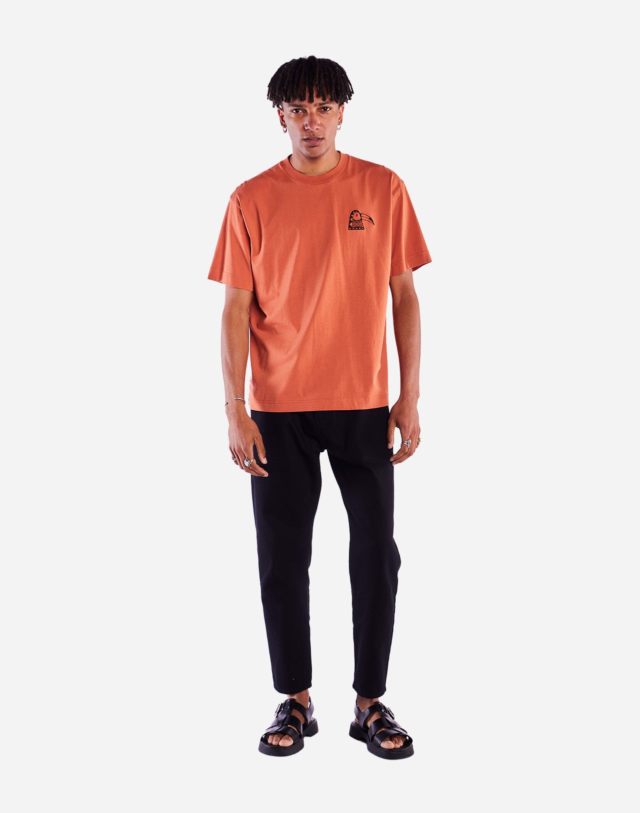 T-shirt ample Rampha mandarine