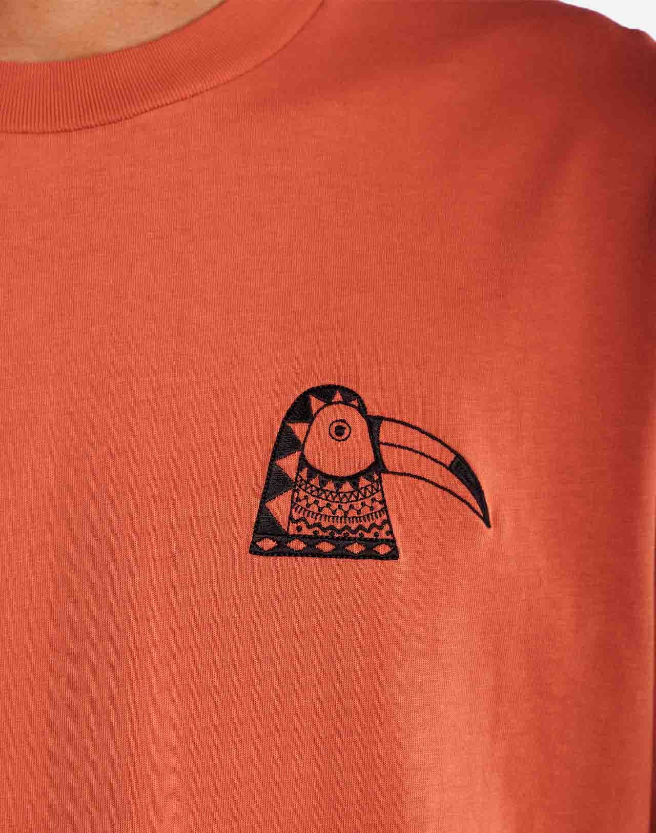 T-shirt ample Rampha mandarine
