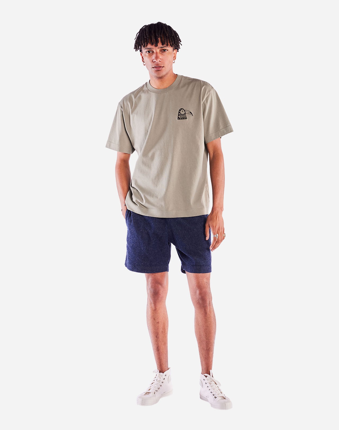 T-shirt ample Rampha argile