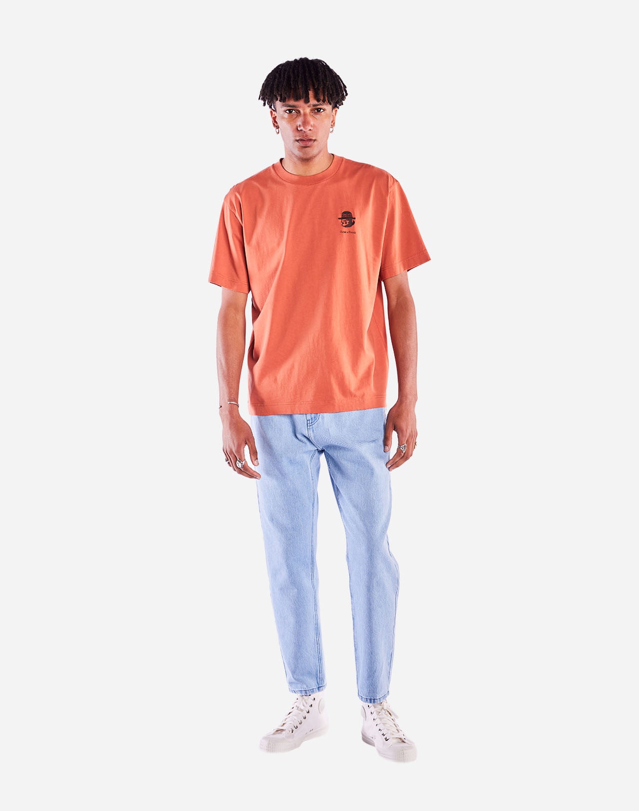 T-shirt ample Sabanero mandarine