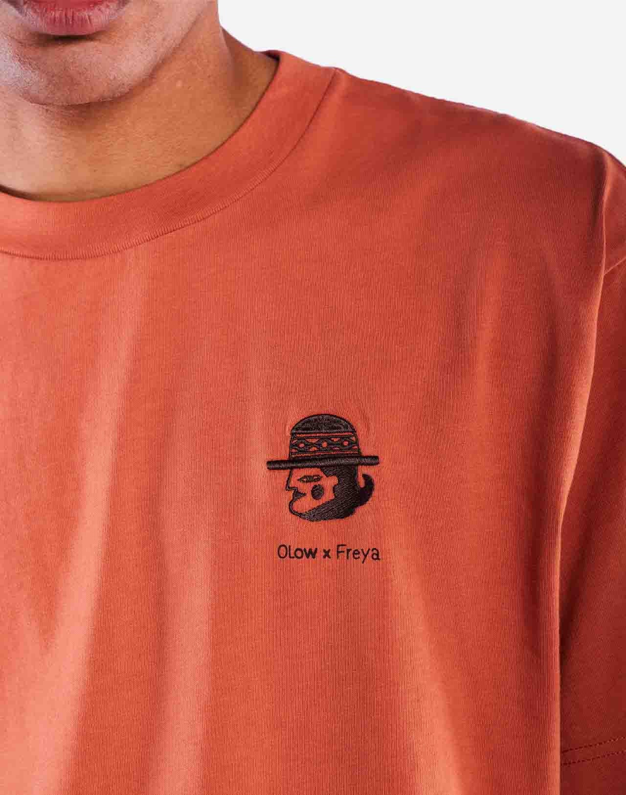 T-shirt ample Sabanero mandarine