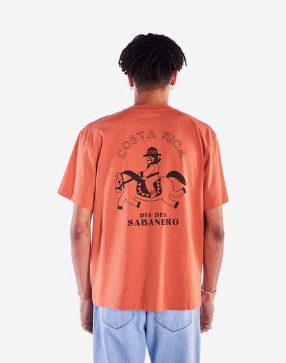 T-shirt ample Sabanero mandarine