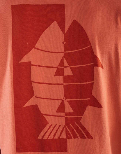 T-shirt Seabass mandarine