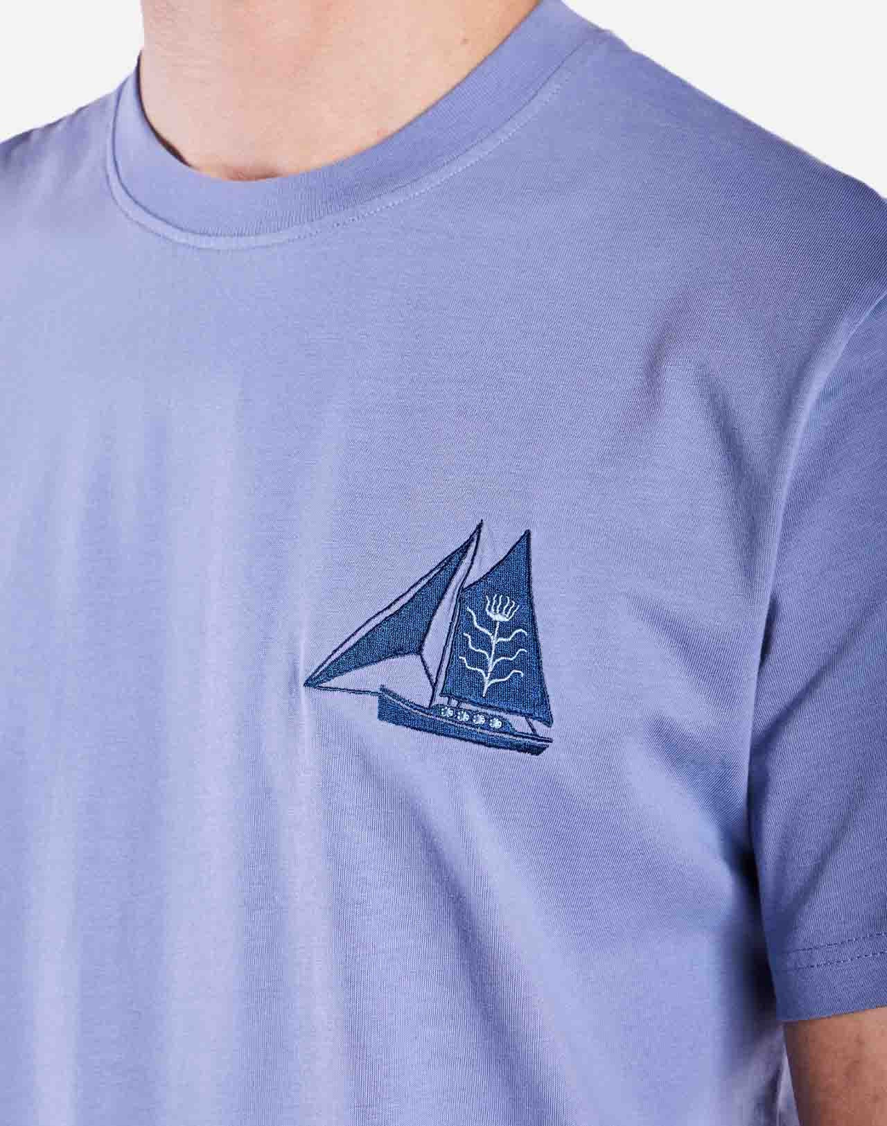 T-shirt Seabass bleu azur