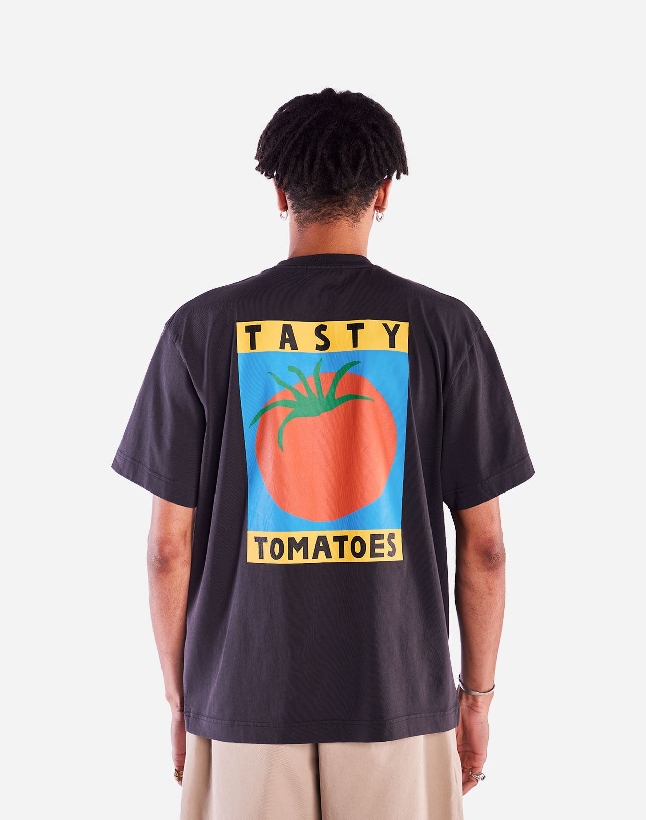 T-shirt ample Tasty Tomatoes noir carbone