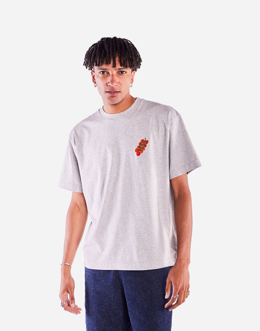 T-shirt ample Tasty Tomatoes gris chiné