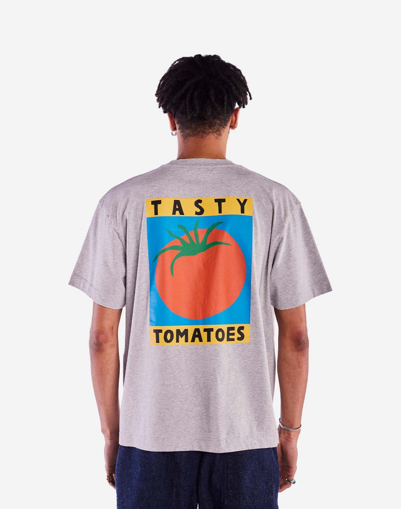 T-shirt ample Tasty Tomatoes gris chiné