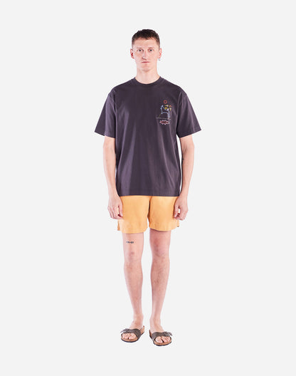 T-shirt ample Trelissick noir carbone