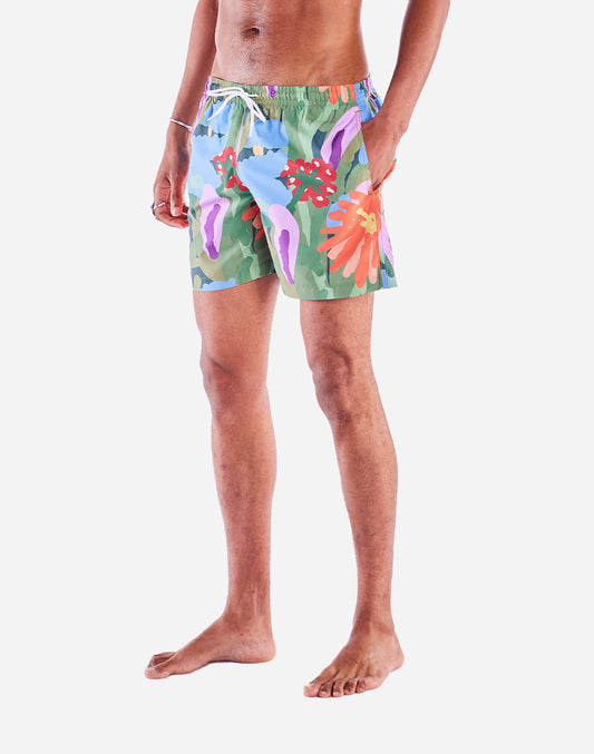 Short de bain Wildflowers multicolore
