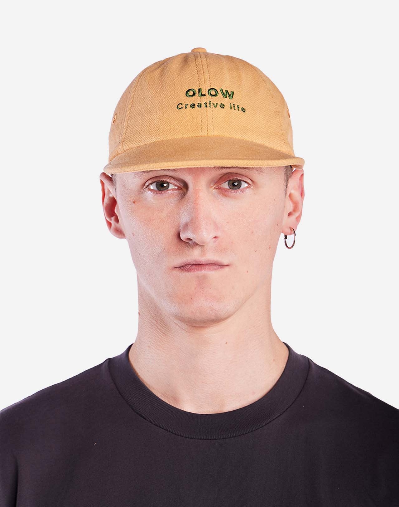Casquette Creative Life jaune ocre