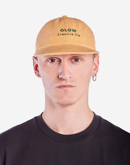 Casquette Creative Life jaune ocre