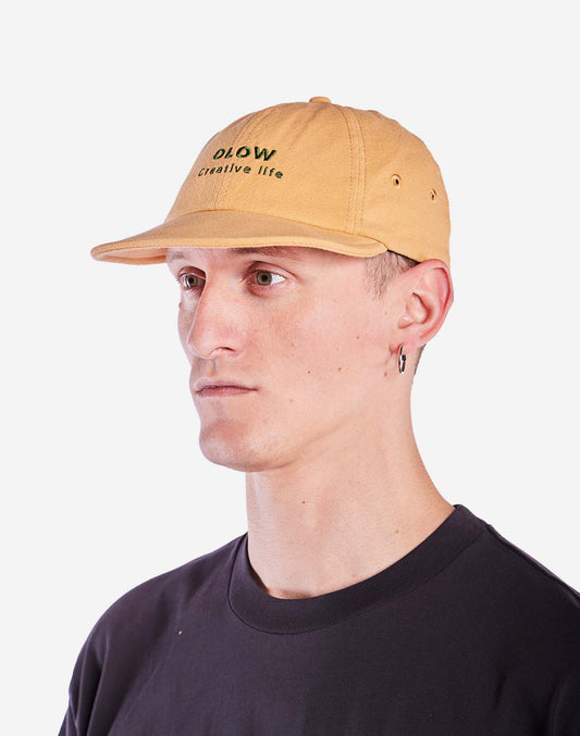Casquette Creative Life jaune ocre