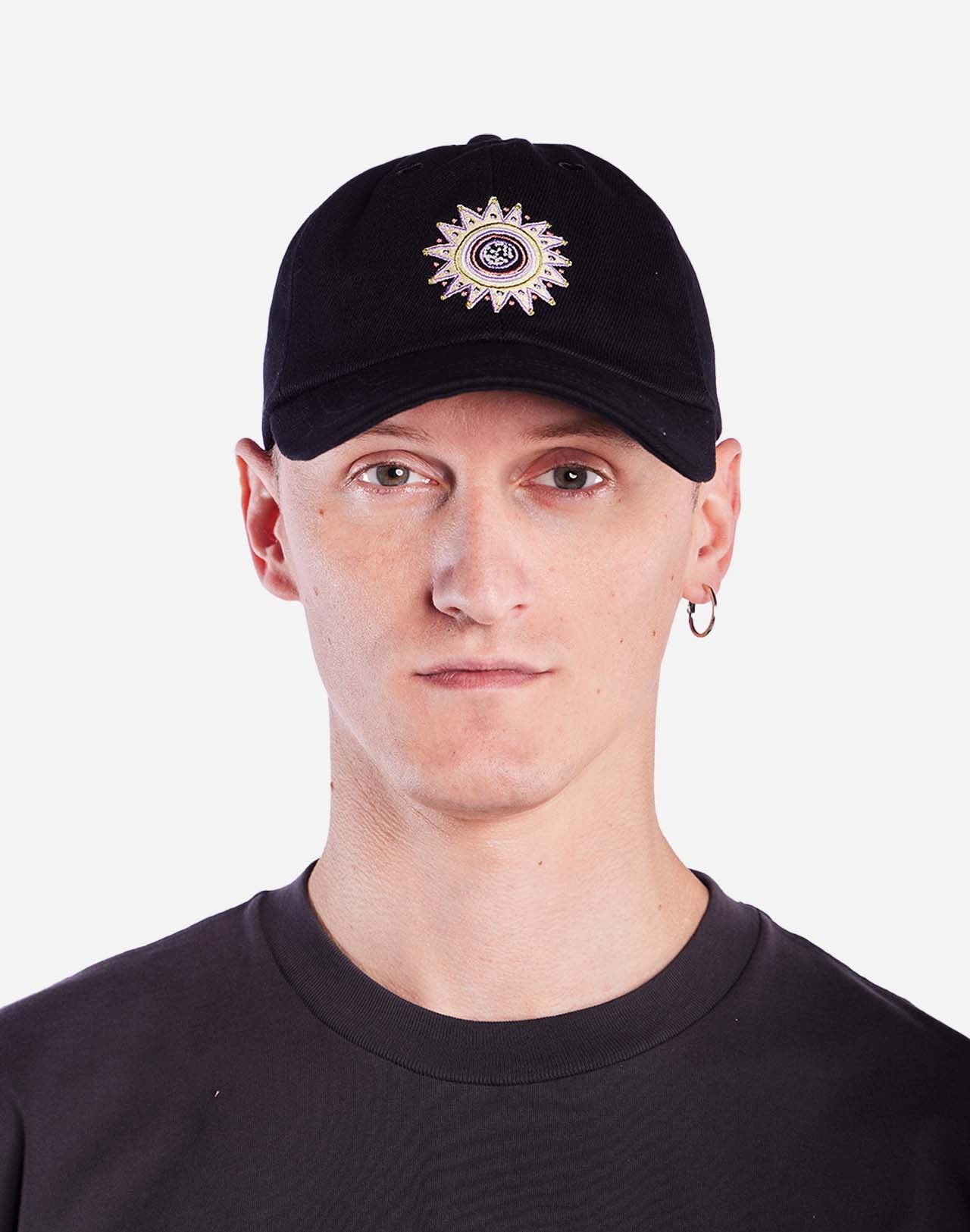 Casquette Six Panel Sun King denim noir