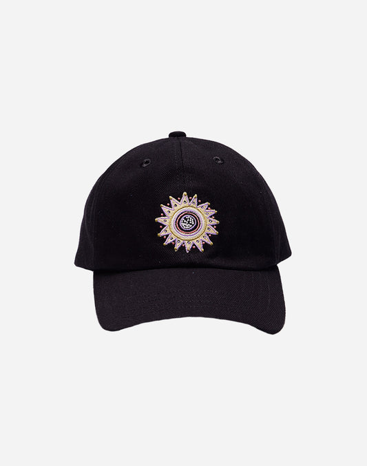 Casquette Six Panel Sun King denim noir